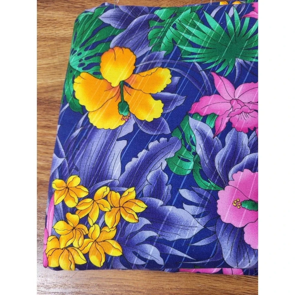Rainbow Batiks Hoffman International Tropical Floral Flower Fabric